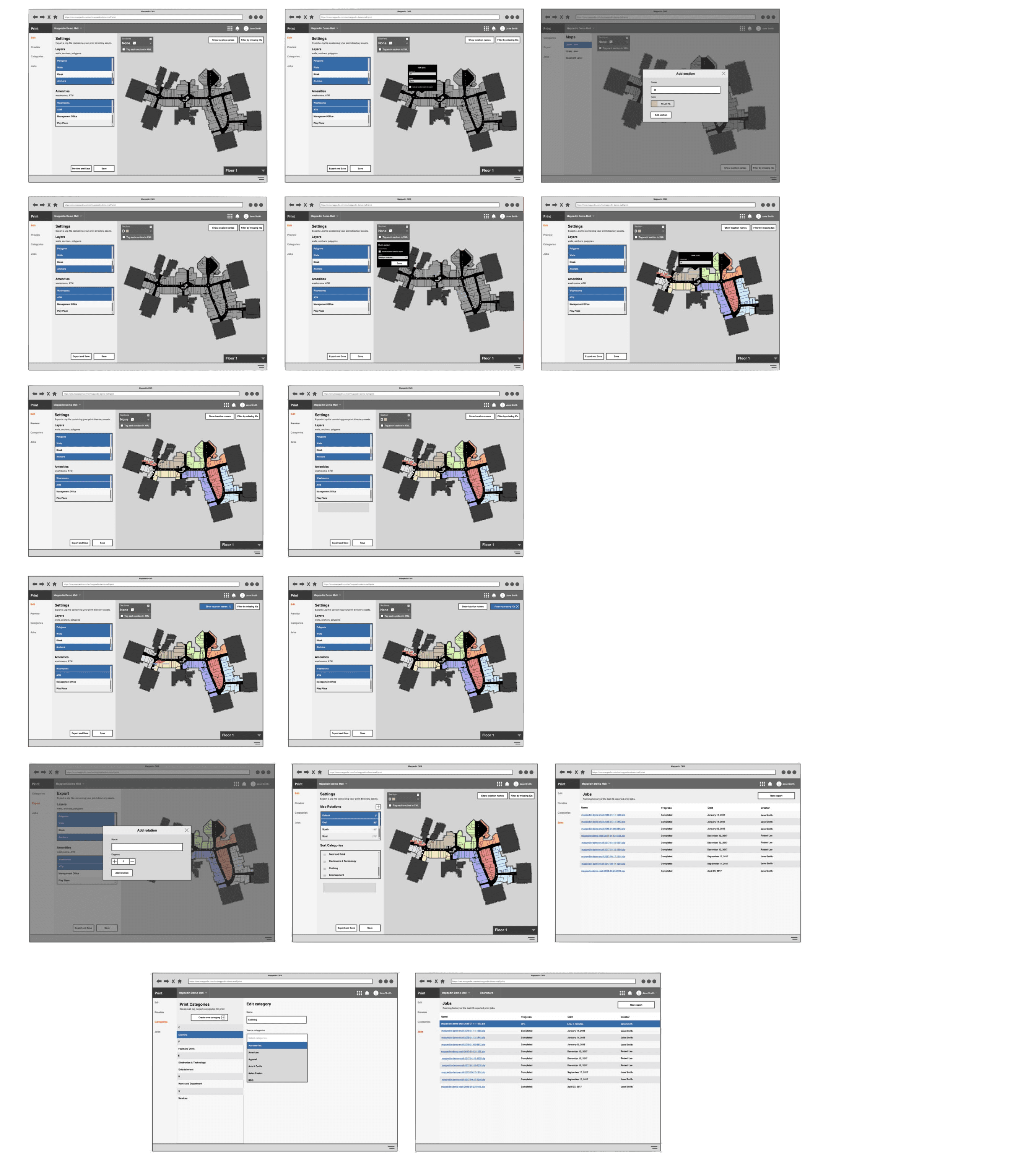 Mapping detailed digital categories to a concise print taxonomy