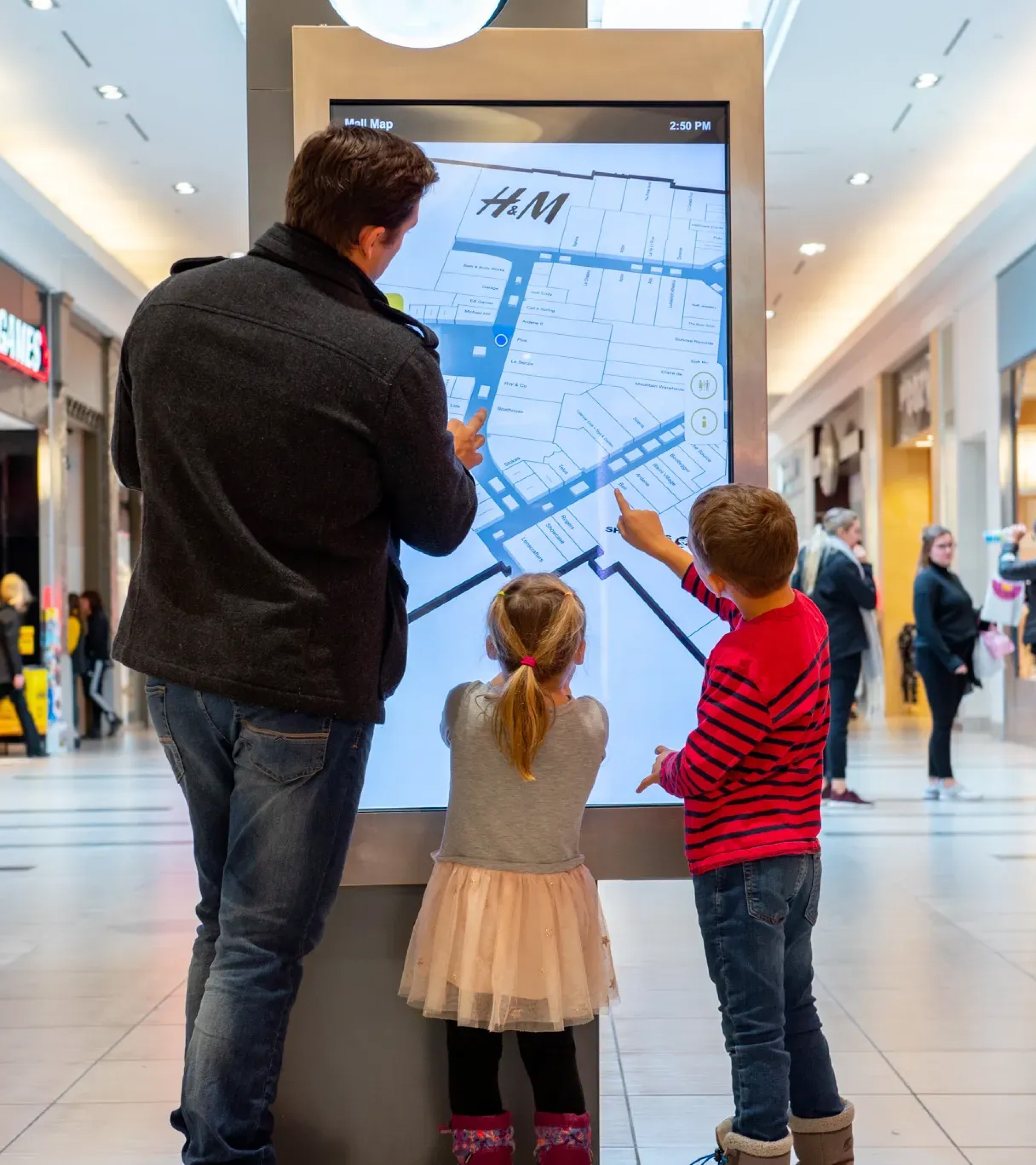 Search and location details on the directory