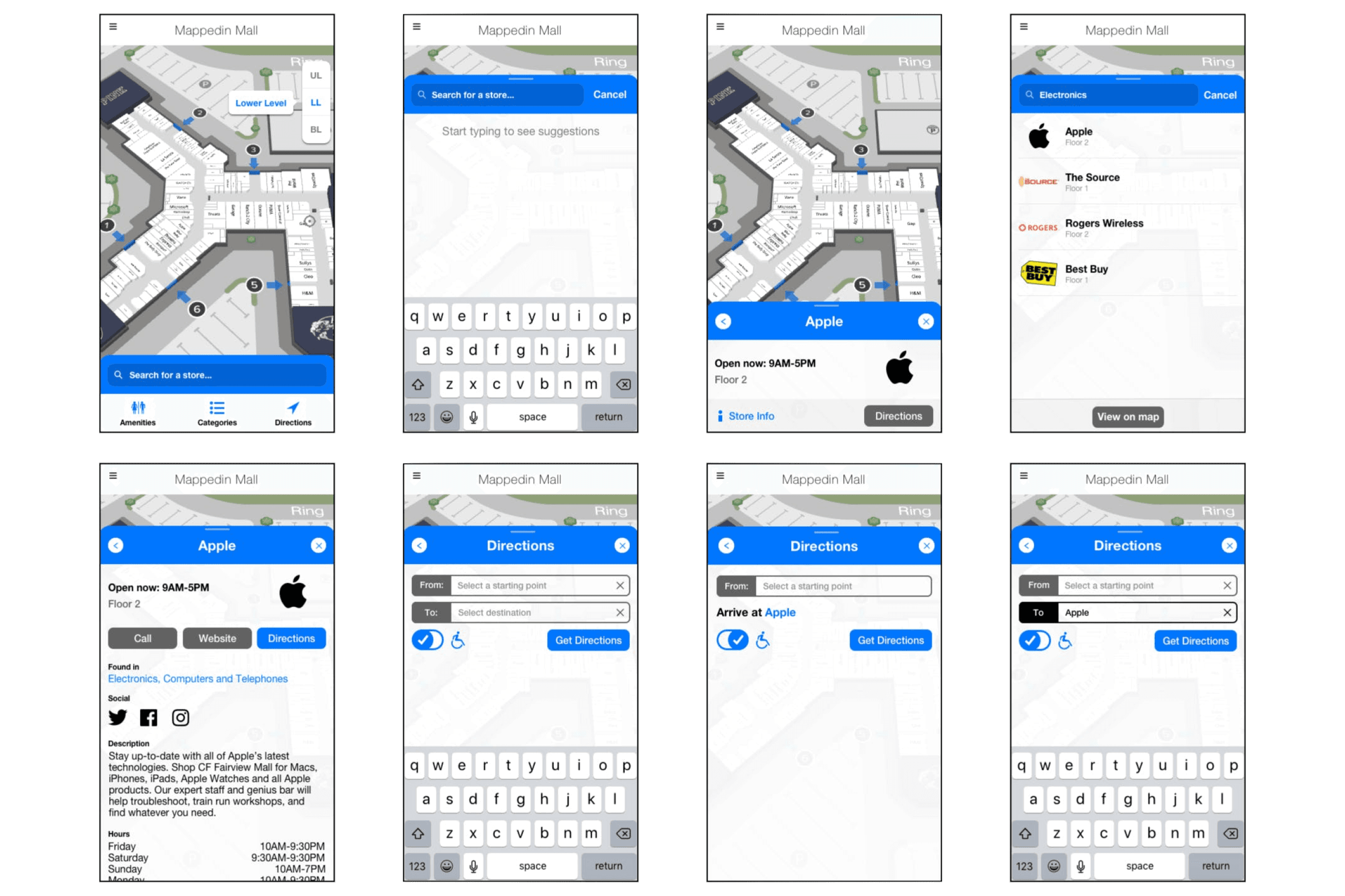 Map-first responsive layout explorations