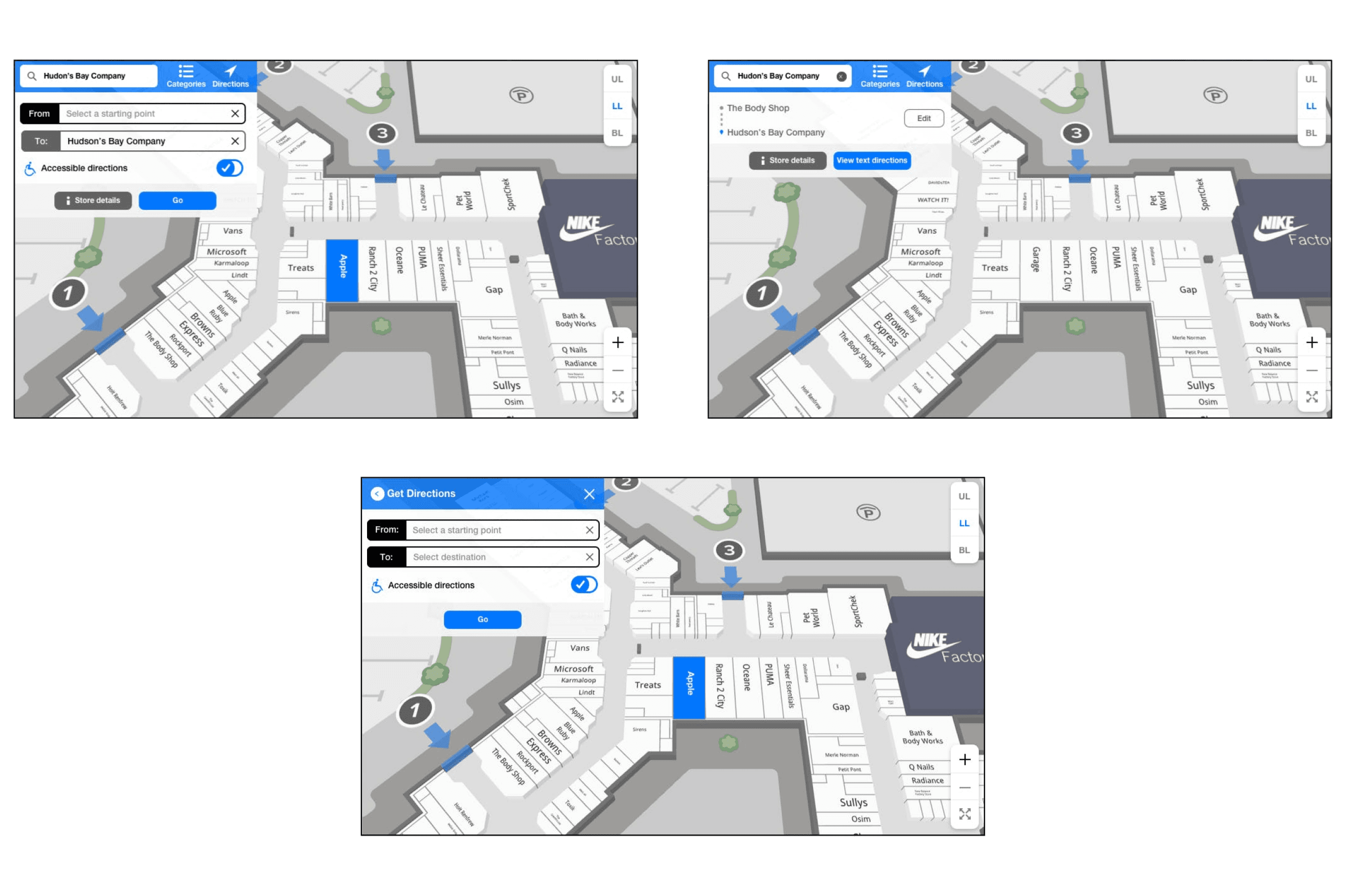 Prototype testing for search and indoor directions