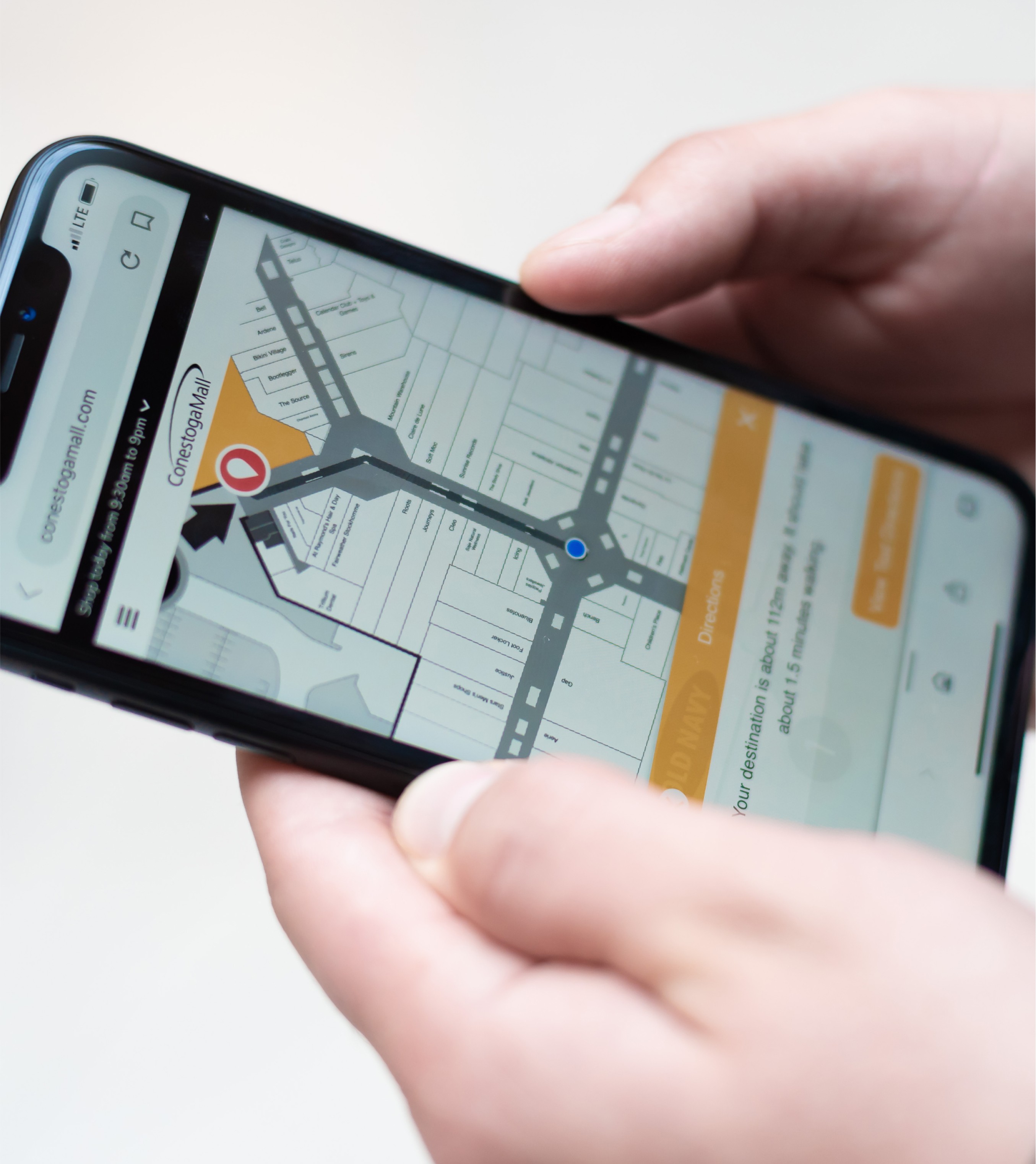 Blue-dot indoor positioning and orientation controls